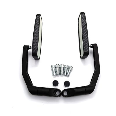 Motorcycle Universal 8Mm 10Mm Rectangle Mirror Side Mirror Rearview Mirror Aluminum For Yamaha Kawasaki Honda Suzuki KTM BMW