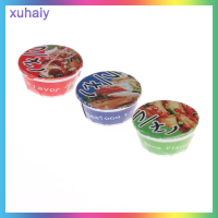 xuhaiy ใหม่3pcs ตุ๊กตาถ้วยก๋วยเตี๋ยวขนาดเล็ก1:12ห้องครัวจำลองอาหารซุปของเล่น