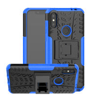 เคส Motorola P30 Note กรณีนาฬิกาพีซีสุดหรู + TPU Stand Armor กรณีกันกระแทก