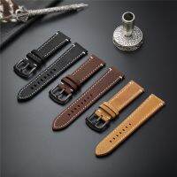 High Quality Retro Genuine Leather Watchband Solid Buckle Cowhide Quick Release Watch Strap 18mm 20mm 22mm 24mm