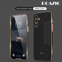 ROAZIC สำหรับ Samsung Galaxy A14 5G/Samsung Galaxy M14 5G/Samsung Galaxy A24 5G/Galaxy 4G เคสโทรศัพท์ Electroplate ฝาหลังสุดหรูป้องกันคลุมทั้งหมดซิลิโคนอ่อนนุ่ม