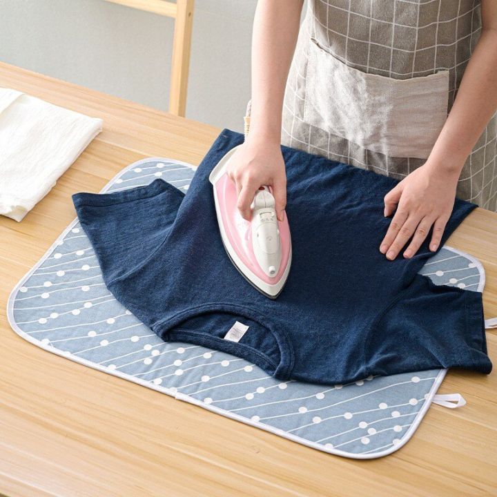 โต๊ะโต๊ะรีดผ้าพับได้ปลอดภัยสำหรับรีดผ้าไอน้ำ-ฉนวนกันความร้อน-แผ่นรองรีดผ้า