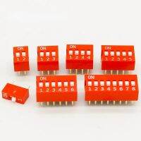 35PCS/LOT Dip Switch Kit In Box 1 2 3 4 5 6 8 Way 2.54mm Toggle Switch Red Snap Switches Each 5PCS Combination Set