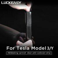 LUCKEASY For Tesla Model 3 Model Y Car Door Anti-collision Strip ABS Paint Body Anti Scratch Sticker Modification Accessories Electrical Trade Tools