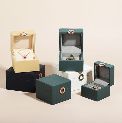 PU Leather Watch Case High End Jewelry Storage Box Necklace Box Jewelry Storage Box Ring Box