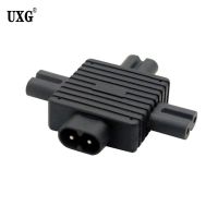 1pcs IEC 320 Figure 8 C8 Male To 3 X C7 Female Splitter Power Adapter AC Adapter 1 C8 To 3 C7 Converter