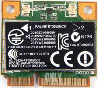 【☊HOT☊】 baijiangyong Rt3592bc8 Rt3592 Ralink Dual Band 300Mbps Wifi Half Mini Pci-E Wireless-N การ์ด Sps: 630813-001 For Hp 4230S 4430S 4530S 4730S