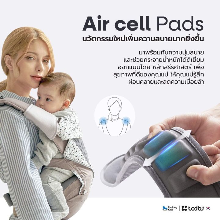 เป้อุ้มเด็กนวัตรกรรมจากเกาหลี-todbi-รุ่น-air-peacell-all-in-one-เป้อุ้มลูกนาน