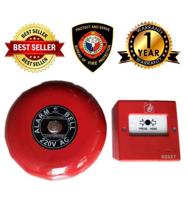 24V Fire Alarm Bell 6-inches With Resettable Switch | Lazada PH