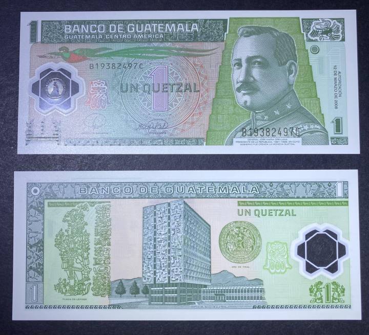 Guatemala Quetzal Polymer Jose Maria Orellana Version Unc News Genuine