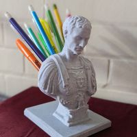 marble Julius Caesar Statue Office Desk Pen Holder Office Desk Organizer Office Decor Pen Rack Gift Stationery Teacher Gift