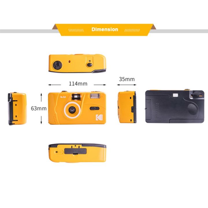 kodak-m38-กล้องถ่ายรูป-เปลี่ยนฟิล์มได้-มีแฟลชในตัว-เฉพาะกล้อง-camera-35mm-roll-film-camera