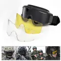 Military Airsoft Tactical Goggles Shooting Glasses Motorcycle Windproof Wargame Goggles (J1460-6). 