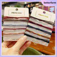 BETTERFORM Random Color ใหม่ เครื่องประดับผม ผู้หญิง 4 in 1 เชือกผูกผม แหวนติดผม ยืดหยุ่นสูง