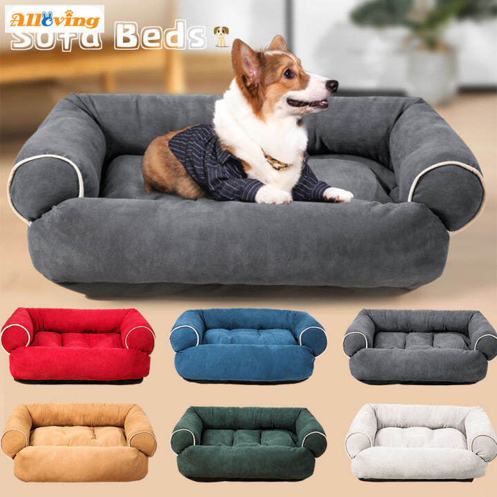 Alloving Lounger Bed Machine Washable Super Soft Plush Fluffy Warming