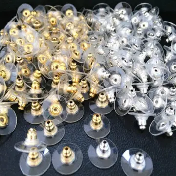 50pcs Earring Backs With Pads & Safety Backs For Dangle Earrings, Fit On  Ear Plugs