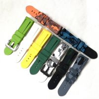 Suitable For Panerai watches with PAM441/111 fat sea 0359/312 high-quality soft silicone rubber strap 24mm