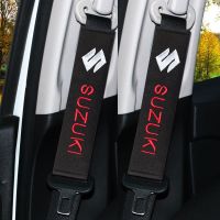 【NATA】 Suzuki Car Seat Belt Cover Shoulder Pad Seatbelt Black Cotton Auto Safety Belts Car Seat Accessories For Suzuki Vitara Swift XL7 Spresso Dzire Jimny Ciaz Celerio Ertiga sx4 f6a