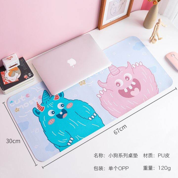 a-lovable-w-แอมป์-gcutedesk-เสื่อ-pustudent-kawaii-โต๊ะเสื่อขนาดใหญ่-keyboardpad-โต๊ะแผ่น-placemat