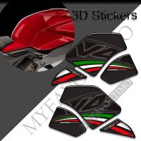 For Ducati PANIGALE V4 S R V4R SP 1100 Motorcycle Tank Pad Grips 3D Stickers Decals Knee Kit Gas Fuel Oil Protection