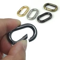 ❡✔ Oval Spring O Ring Openable Trigger Clasps Clip Leather Craft Bag Connect Buckle Keyring Pendant Keychain Snap Hook Carabiner