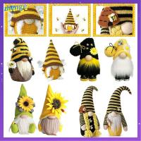 ZHENGE ตุ๊กตาของตกแต่งวันคริสต์มาส Nisse แบบ Swedish Nisse ตุ๊กตาไม่มีหน้า Easter Bee ของตกแต่งบ้าน