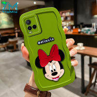 YiaMia เคสโทรศัพท์แฟชั่นสำหรับ VIVO Y21 Y21S Y21T Y33S Y33T Y35 Y50 Y30 Y30i 1938 Y66 Y21A Y77ใหม่เคสโทรศัพท์ซิลิโคนนิ่มแฟชั่น3มิติขนาดเล็กกันกระแทก