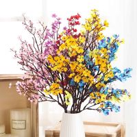 1Pcs High Quality Artificial Flower/Pink Cherry Plastic Branch/DIY Simulation Branch Fake Flowers Long Bouquet /Home Decoration