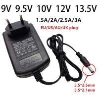 อะแดปเตอร์หัวแปลงพลังงานอเนกประสงค์9V 9.5V 10V 12V 13.5 V Ac/dc 9 10 12 13.5โวลต์1.5A 2A อะแดปเตอร์3A 2.5A สวิตช์5.5มม.