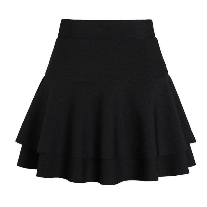 casual-mini-stretch-waist-flared-plain-pleated-skater-skirt-harajuku-vintage-black-women-korean-fashion-clothing-tennis-skirts