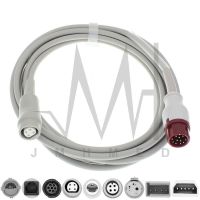 Compatible with 12pin Mindray Monitor IBP Cable and Argon Philips BD Edward Medex Abbott Smith PVB Utah Pressure Transducers