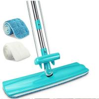 ไม้ถูพื้น Microfiber Floor Mop มีแผ่นถู 2 ชิ้น