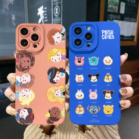 สำหรับ POCO X4 Pro M4 M3 Pro 5G X3 NFC GT F3เมาส์การ์ตูนเจ้าหญิง Face Square Edge Cover Full Len ป้องกันกรณี