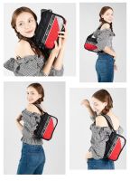 Lesportsac 2023 ใหม่กระเป๋าสะพายข้างแฟชั่นสีปิดกั้นกระเป๋าสี่เหลี่ยมขนาดเล็กกระเป๋าสะพาย3405