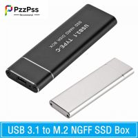 Pzzpss USB 3.1 TYPE-C ไปยังฮาร์ดดิสก์ SSD (NGFF) M.2ฮาร์ดไดรฟ์มือถือกล่องดิสก์เคสปกปิดภายนอก6Gbps สำหรับ SATA เอสเอสดี M2 USB 3.1 2260/2280