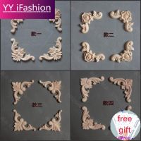 YY iFashion Dongyang woodcarving ou shi to decorate gadgets Angle of rubber wood carving flower flowers retail cabinet doors and Windows decoration an