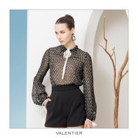 [VALENTIER] RE-EDITION Petite Fleur Top เสื้อ เสื้อแขนยาว เสื้อชีฟอง เสื้อลายพิมพ์ เสื้อแขนตุ๊กตา เสื้อผู้หญิง ชุดออกงาน แฟชั่นผู้หญิง