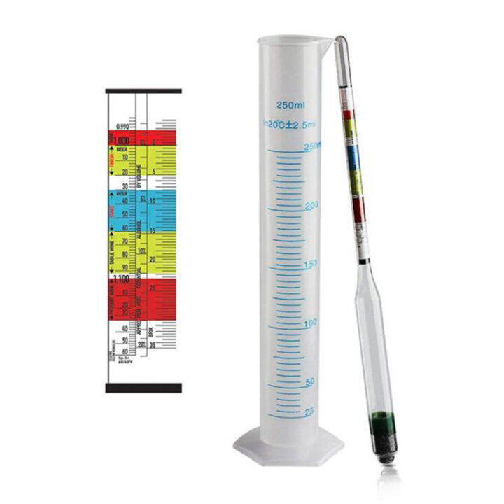 BolehDeals Triple Scale Hydrometer for Home Brew Wine Making Beer Cider