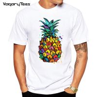 Men Clothes 2020 Sun Beach Pineapple Funny Aesthetic Printed Tshirt Men Leisure Short Sleeve O-Neck T Shirt Fruit T-Shirt