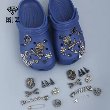 DIY Punk Croc Charms Metal Rivet Shoe Charms for Croc Designers New Fashion  Clogs Buckle Decorations Hip Hop Shoe Accessories