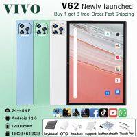 [ซื้อ 1 แถม 6] ของแท้ VIV0 V62 Tab แท็บเล็ต 12 นิ้ว, รองรับ Dual SIM 5G Tablet 16GBRAM ROM1TB Full HD 4G/5G Call, 12000mAh Tablet Android 12.0 Tablet รองรับโปรเซสเซอร์ 11 คอร์ในประเทศไทย