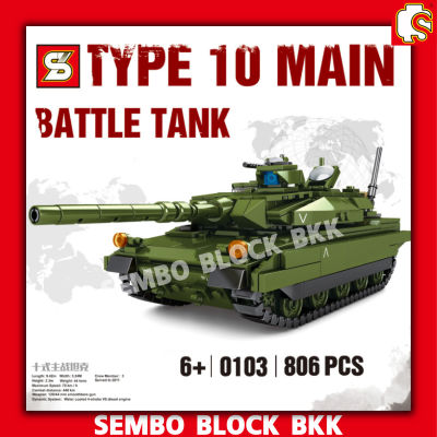 ชุดตัวต่อ รถถังทหาร BATTLE TANK พร้อมมินิฟิกเกอร์ทหาร SY0103 จำนวน 806 ชิ้น