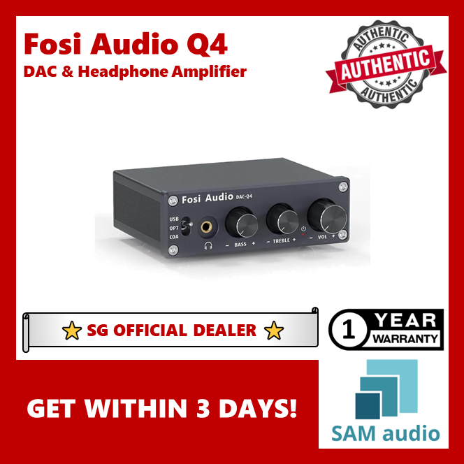 Fosi Audio Q4 Mini Stereo Gaming DAC & Headphone Amplifier