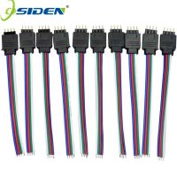 แถบตัวเชื่อมต่อ RGB 3528/5050ขั้วต่อ Led 4Pin สำหรับสาย Led Strip Cable ลวด RGB ตัวผู้4pin วงจรไฟฟ้าและชิ้นส่วน