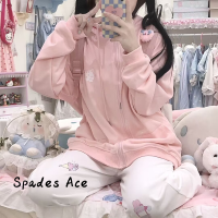 Spades Ace เสื้อฮู้ด เสื้อแขนยาวอบอุ่น หลวมและสบาย แฟชั่น วินเทจ คลาสสิค ล้ำสมัย WJK2390PH6 43Z231023