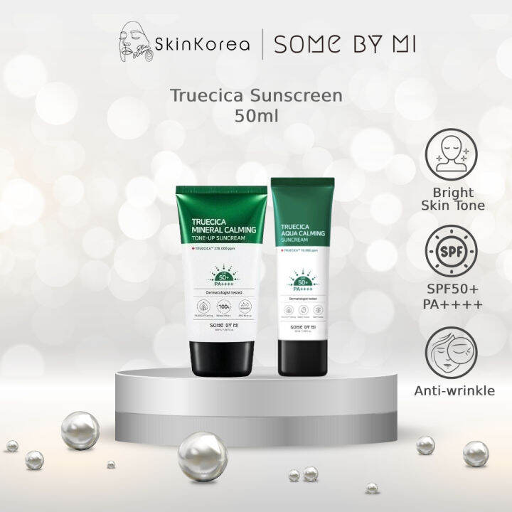 Some By Mi Truecica Aqua / Mineral Calming Tone up Suncream Sunscreen ...