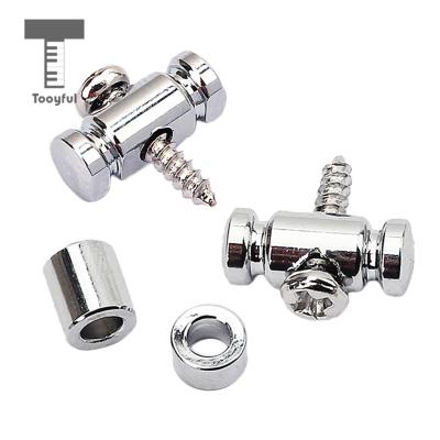 ；‘【； Tooyful Chrome GE19 Guitar Roller String Retainer Mounting Tree Guide For Electric Acoustic Guitar Parts Accessory