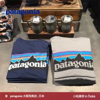 เสื้อยืดแห้งเร็วโลโก้ P-6แขนยาวคลาสสิค Patagonia สำหรับผู้ชายและผู้หญิง