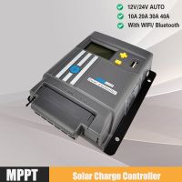 Mppt Solar Charge Controller Solar Panel MPPT LCD Display 10A 20A 30A 40A With WIFI 12V/24V Battery Regulator Dual USB LifePo4