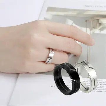 Couple ring silver on sale lazada